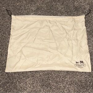 Coach Drawstring Dust Bag Dustbag Satin Extra Large XL 23" x 19” Logo Square